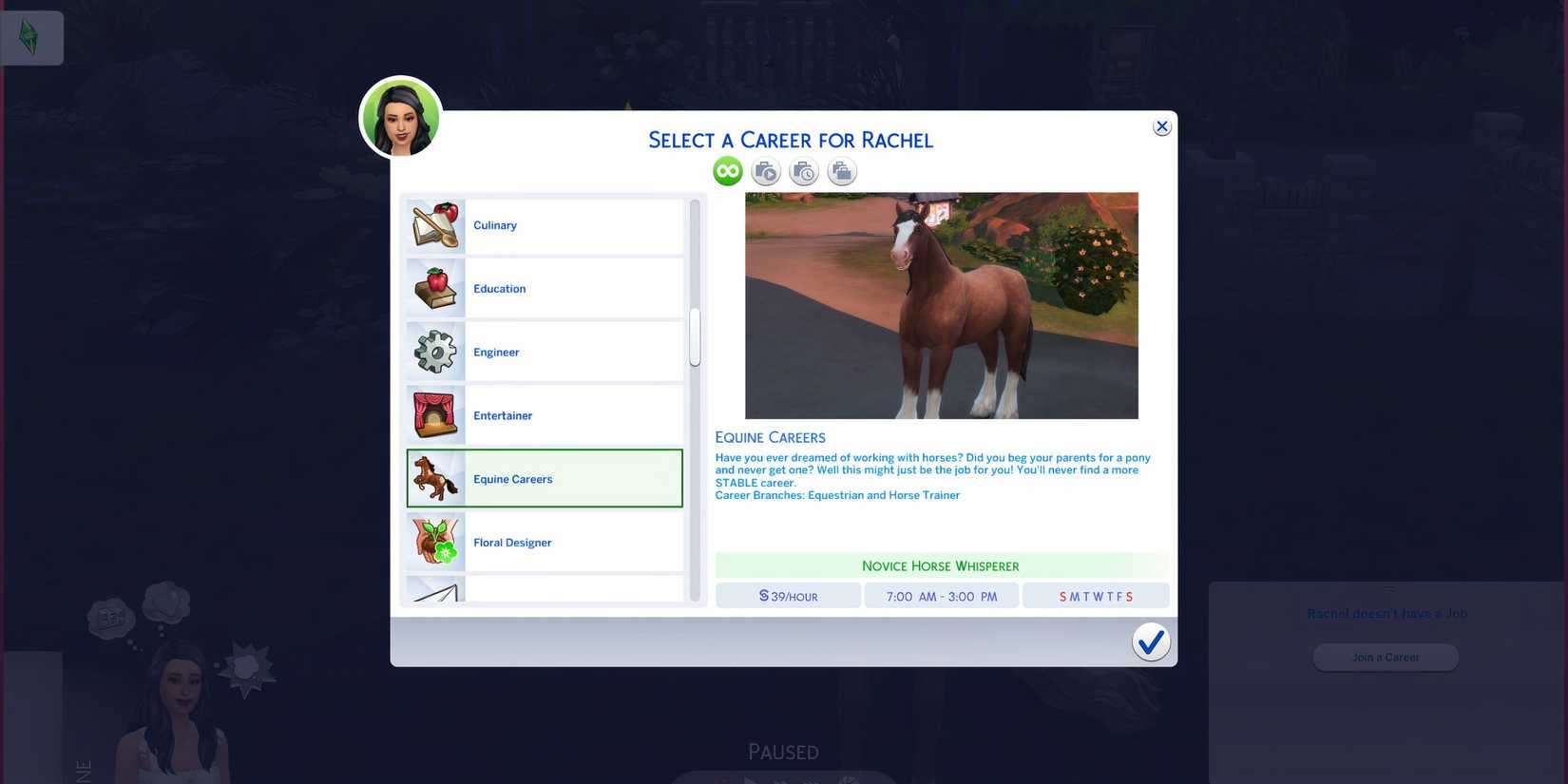 Equine Careers mod