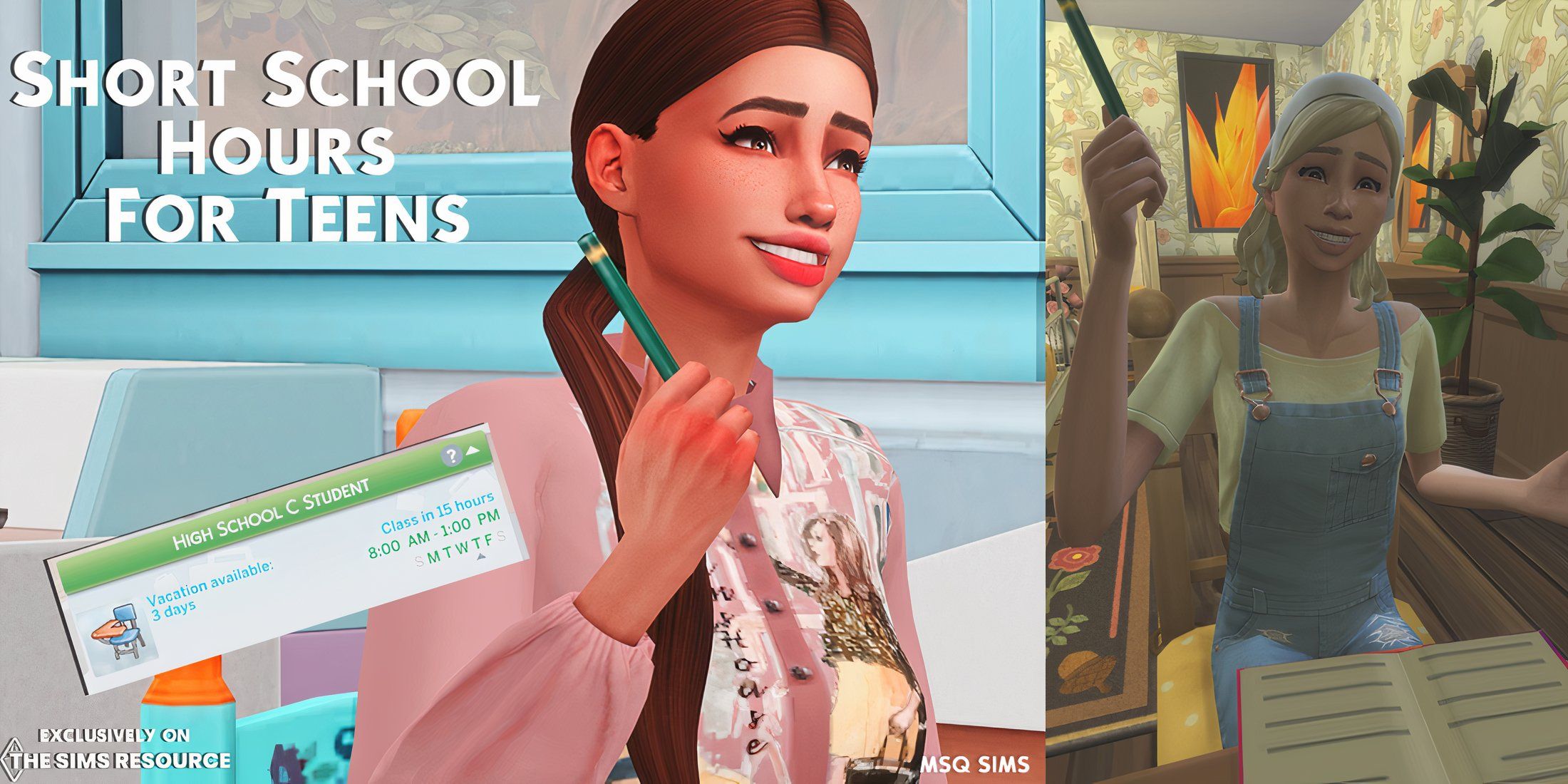 Short School Hours For Teens mod