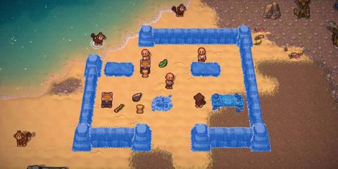 The Survivalists monkeys helping with building