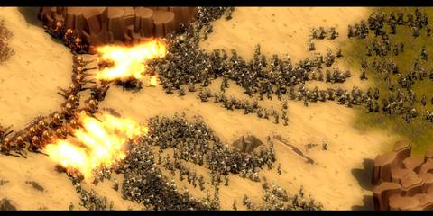 They Are Billions flamethrowers against a horde