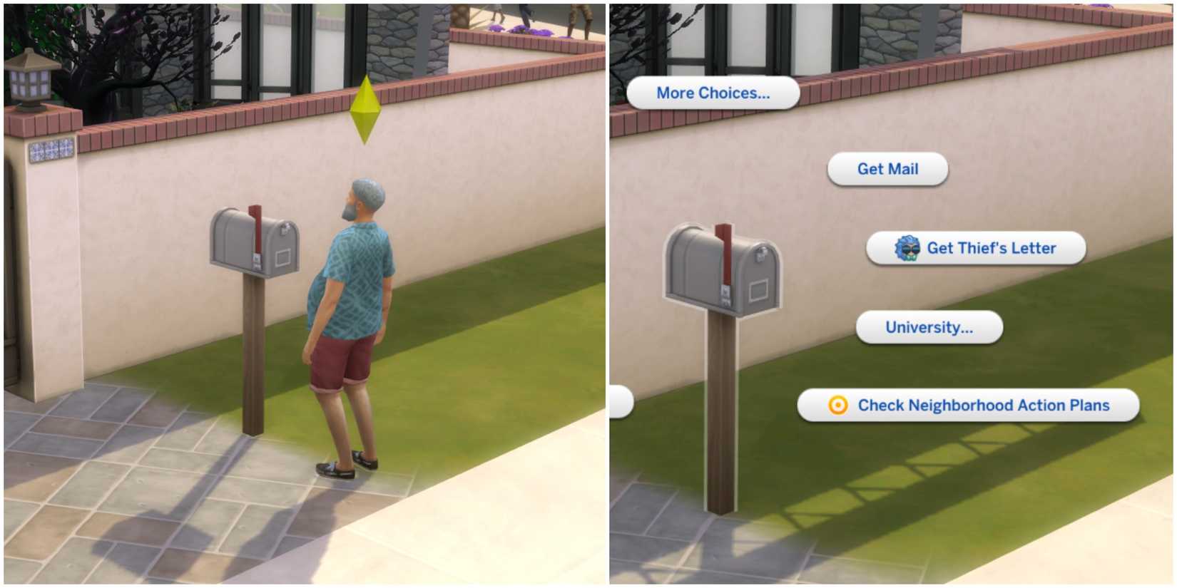 thief's letter the sims 4