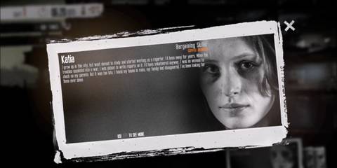 An introduction to the character Katia in This War of Mine