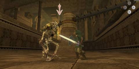 link fighting an enemy
