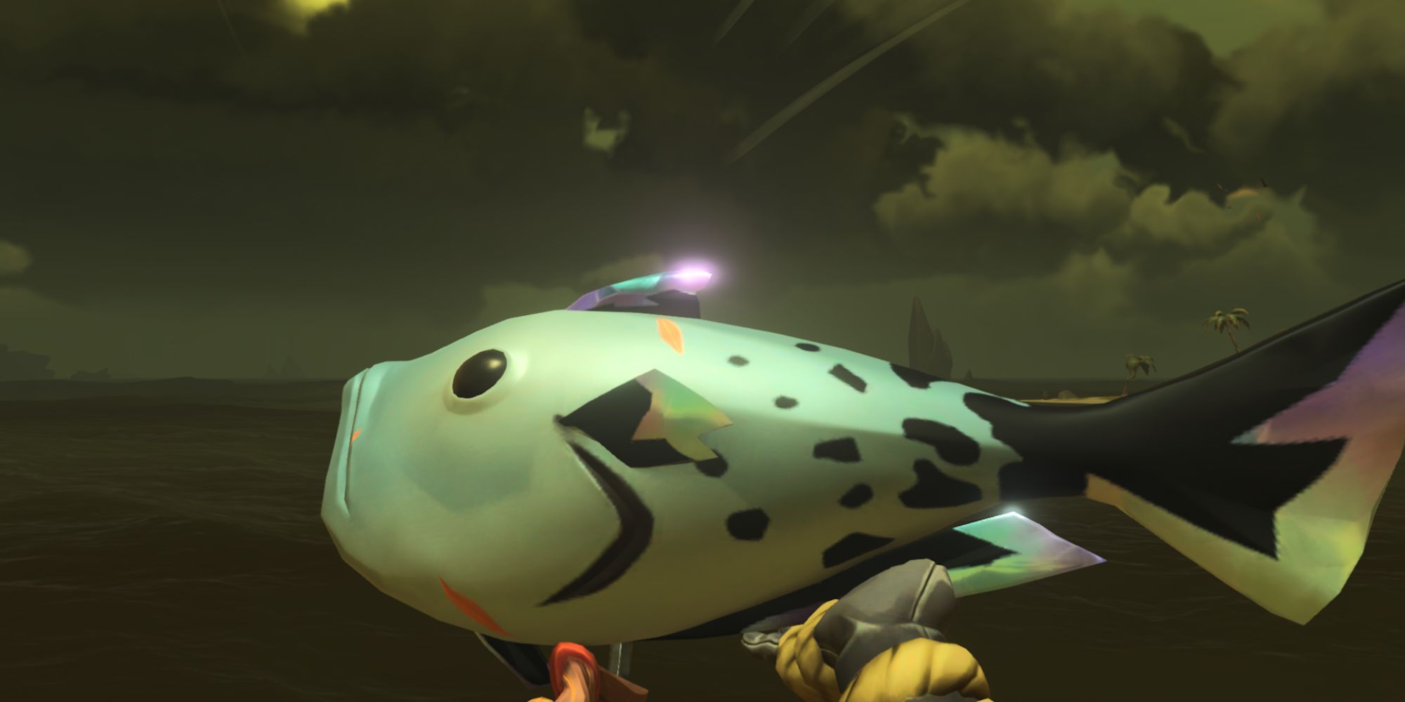 Treasured Dewdrop Pondie fish in Sea of Thieves