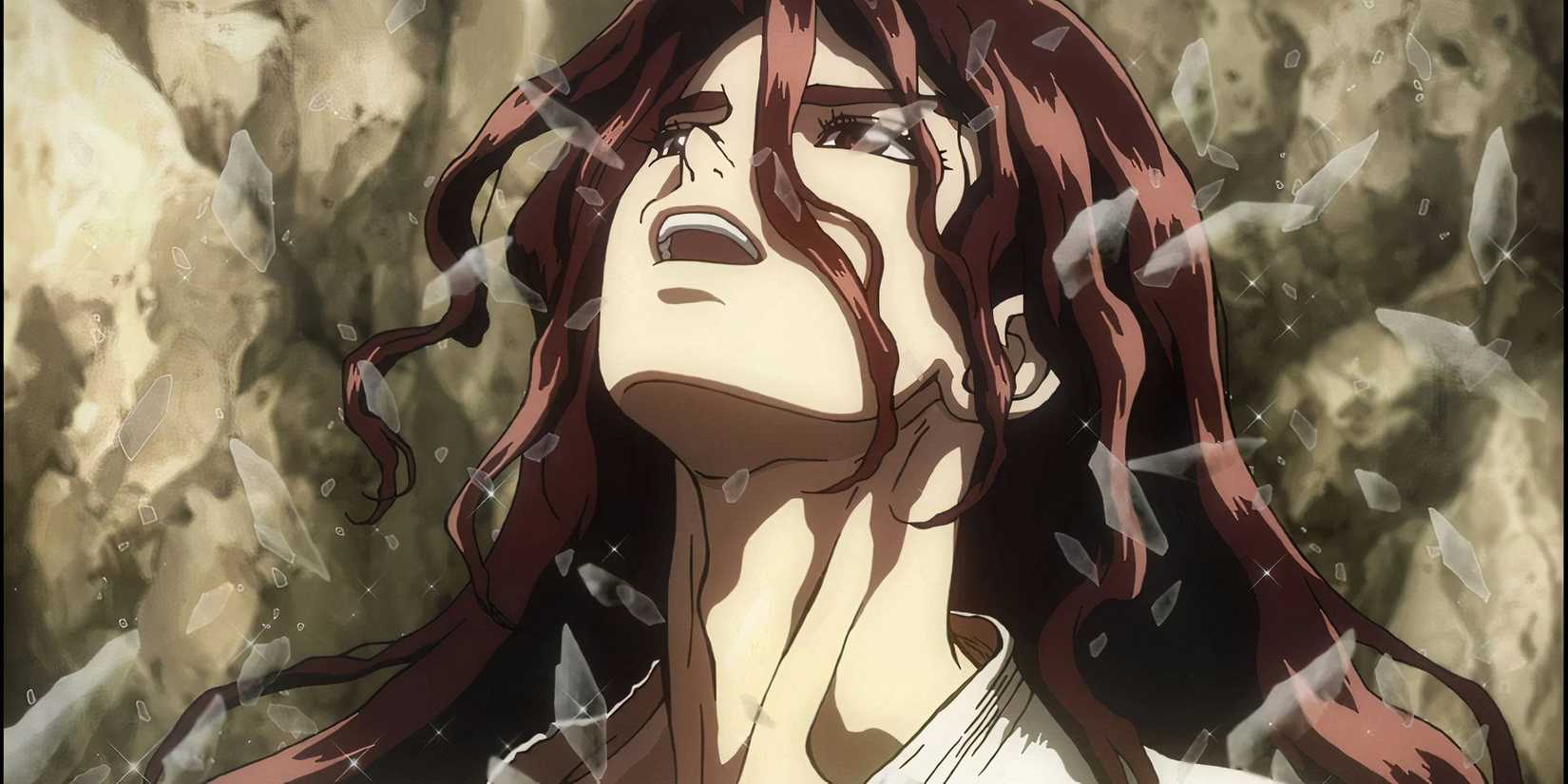 Tsukasa in a determined stance in Dr. Stone