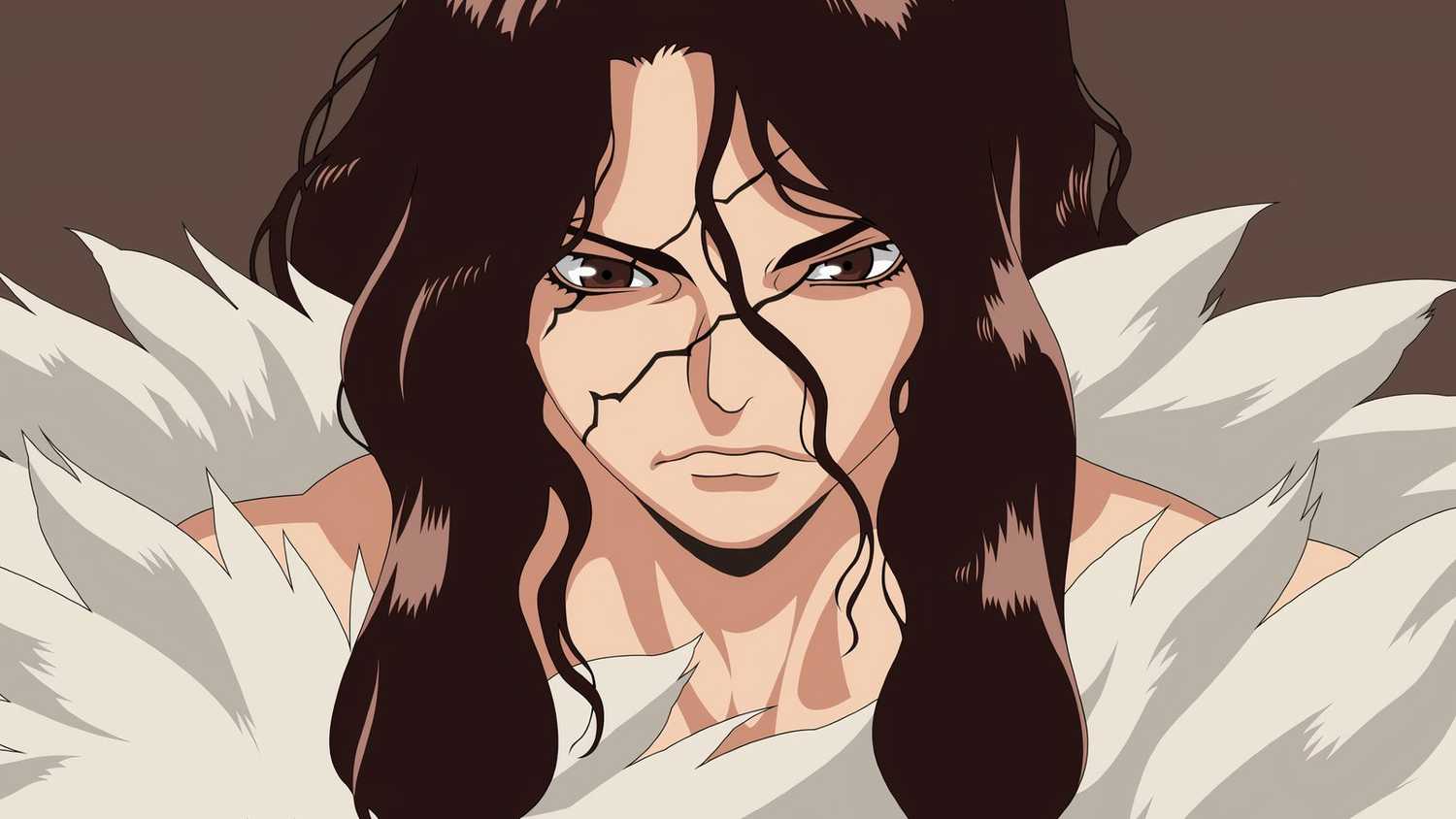 Tsukasa with a determined expression in Dr. Stone