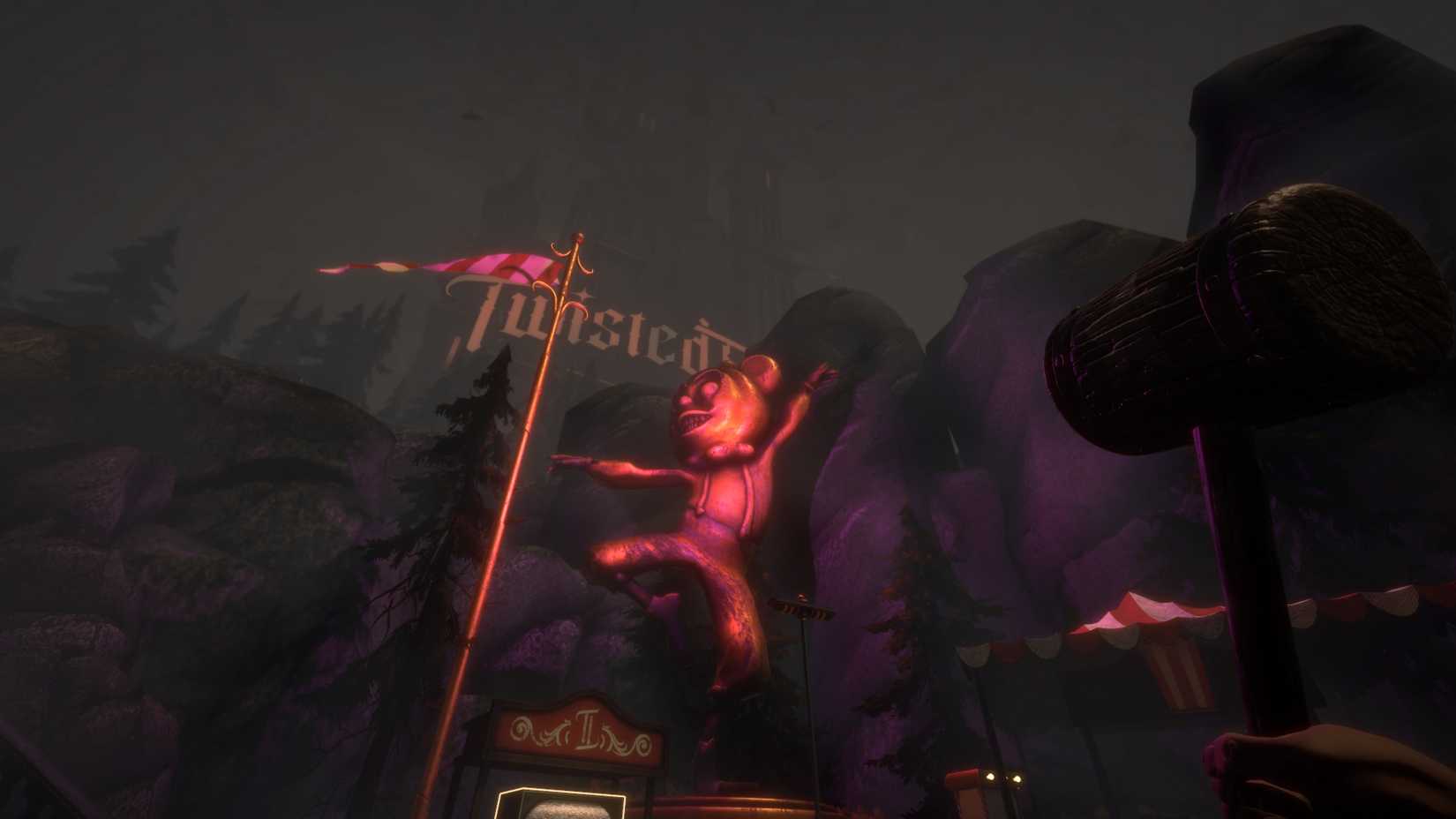 Twisted Tower Looking At Tower And Teddy Statue