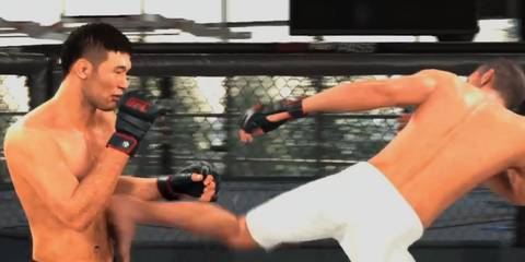 UFC 5 jab to side push kick 2