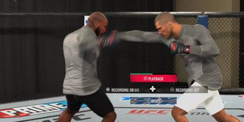 UFC 5 punch to leg kick 1