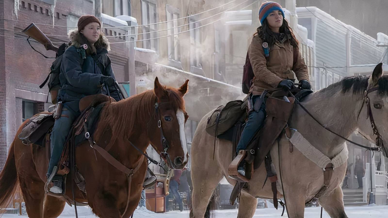 ellie and dina in the last of us season 2