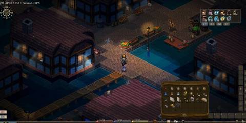 A player standing next to a guard in Elin