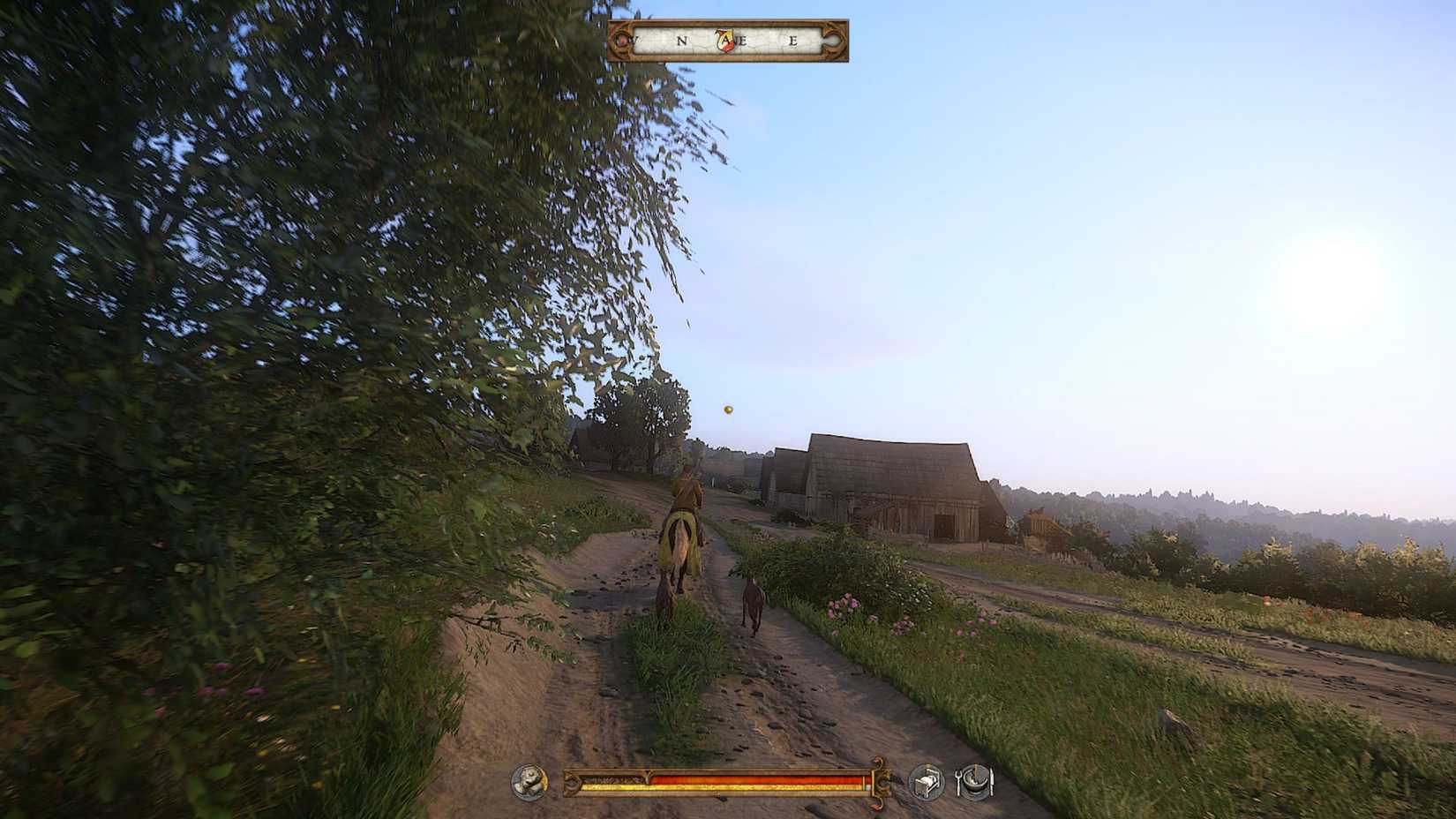 Henry following Hans Capon and his dogs in Kingdom Come: Deliverance