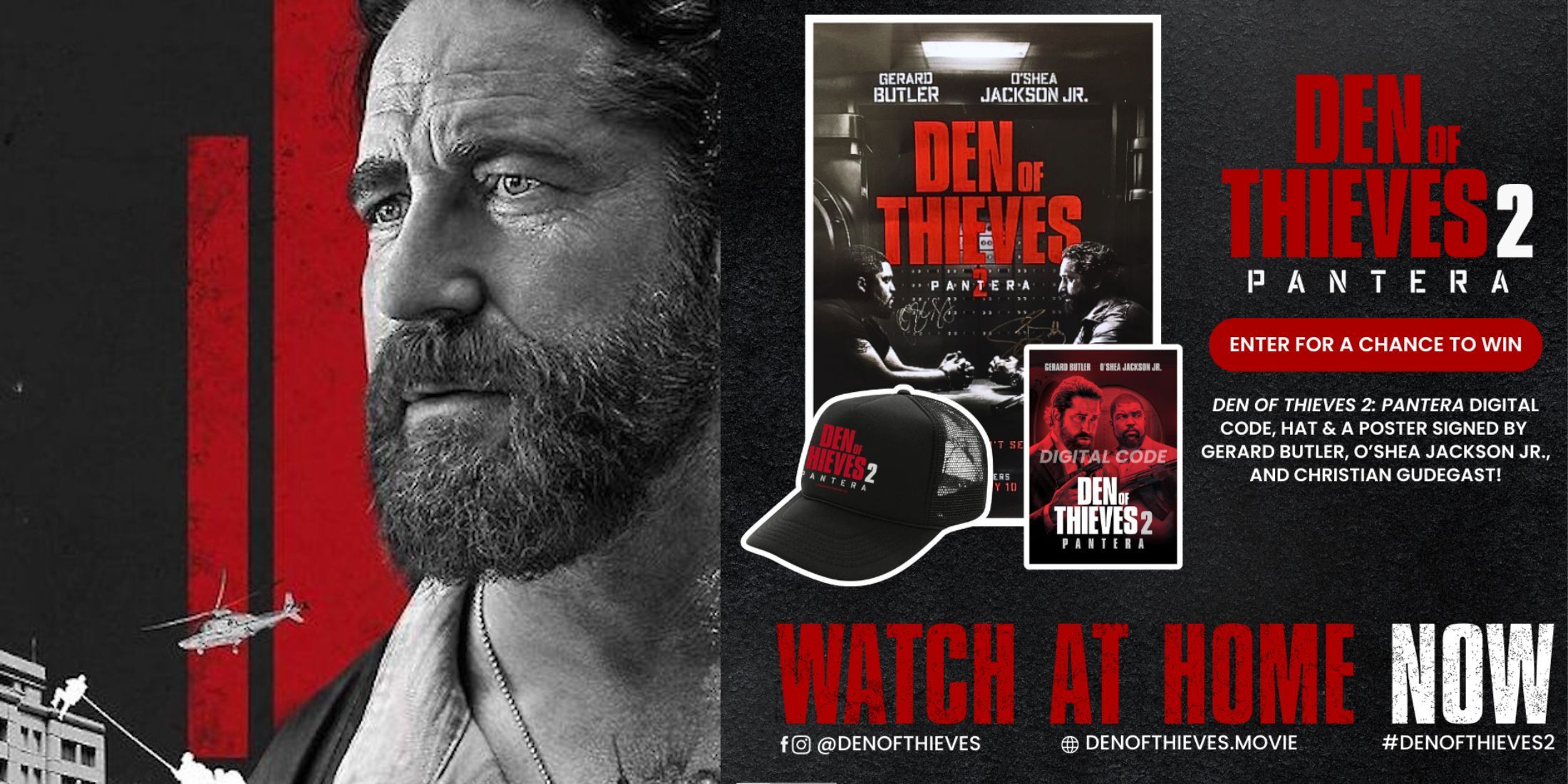 Giveaway details for Den of Thieves 2: Pantera