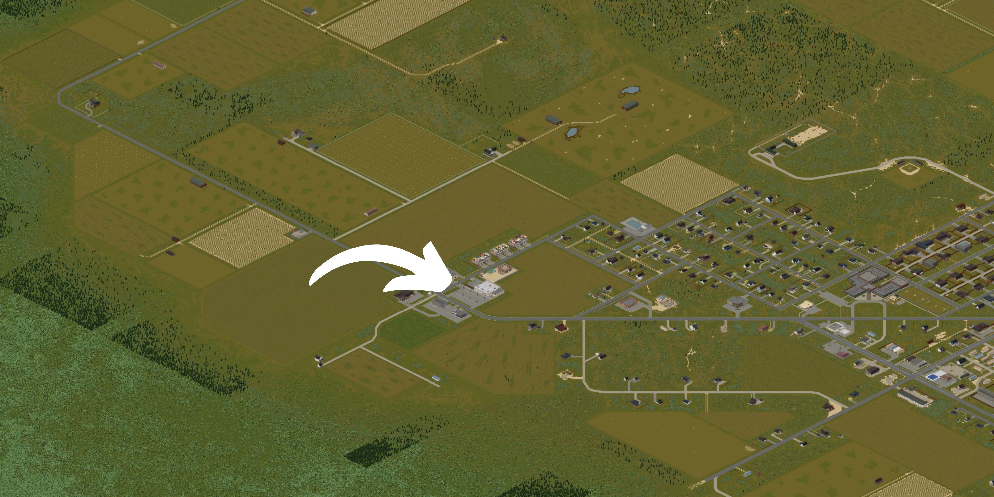 the location of well regulated militia gear and supply on a map of irvington