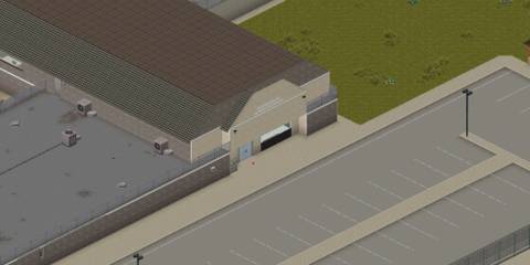 a close up of the entrance to the brandenburg detention center