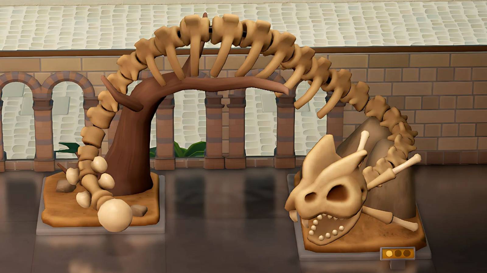 A completed Boa Constrictor Skeleton exhibit in Two Point Museum