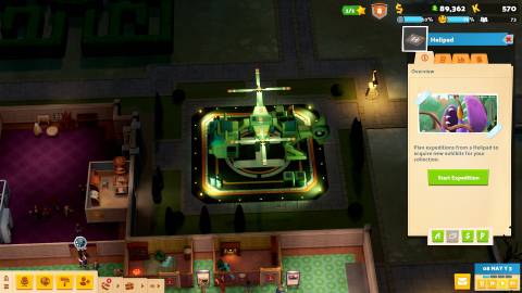 A helipad from Two Point Museum