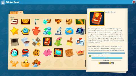 The sticker book from Two Point Museum