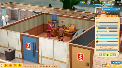 A staff member threatening to quit in Two Point Museum