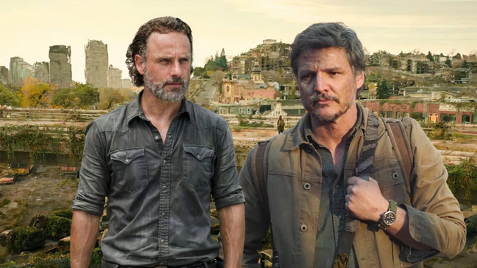 rick from the walking dead and joel from hbo the last of us