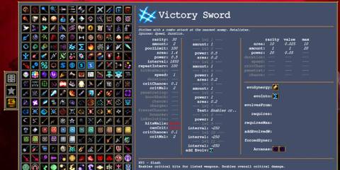 VSTweaks mod in Vampire Survivors