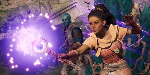 Two of the companions in Avowed