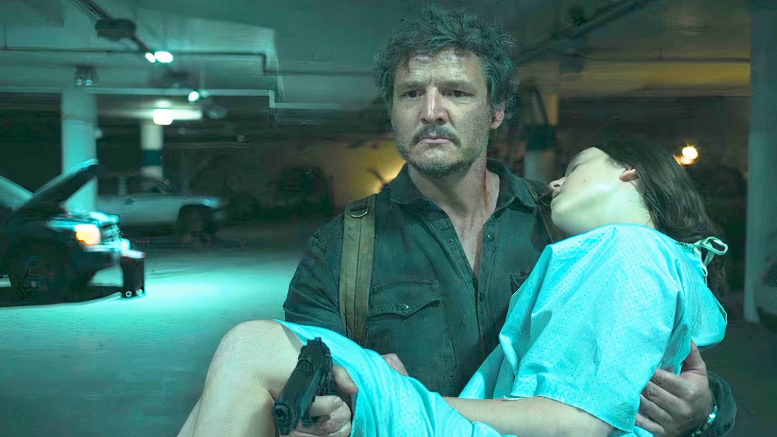 Ellie and Joel in the last of us season 1