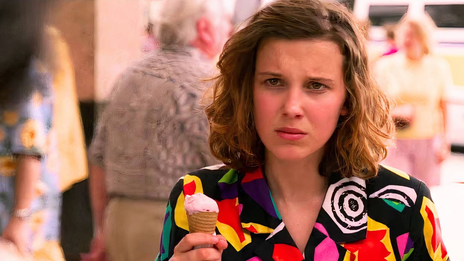 Millie Bobby Brown as eleven in stranger things season 5