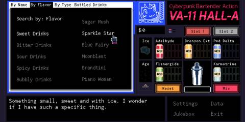 VA-11 Hall-A preparing drinks