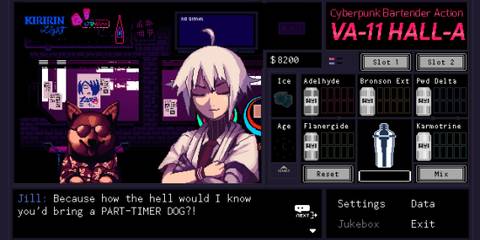 VA-11 Hall-A talking corgi