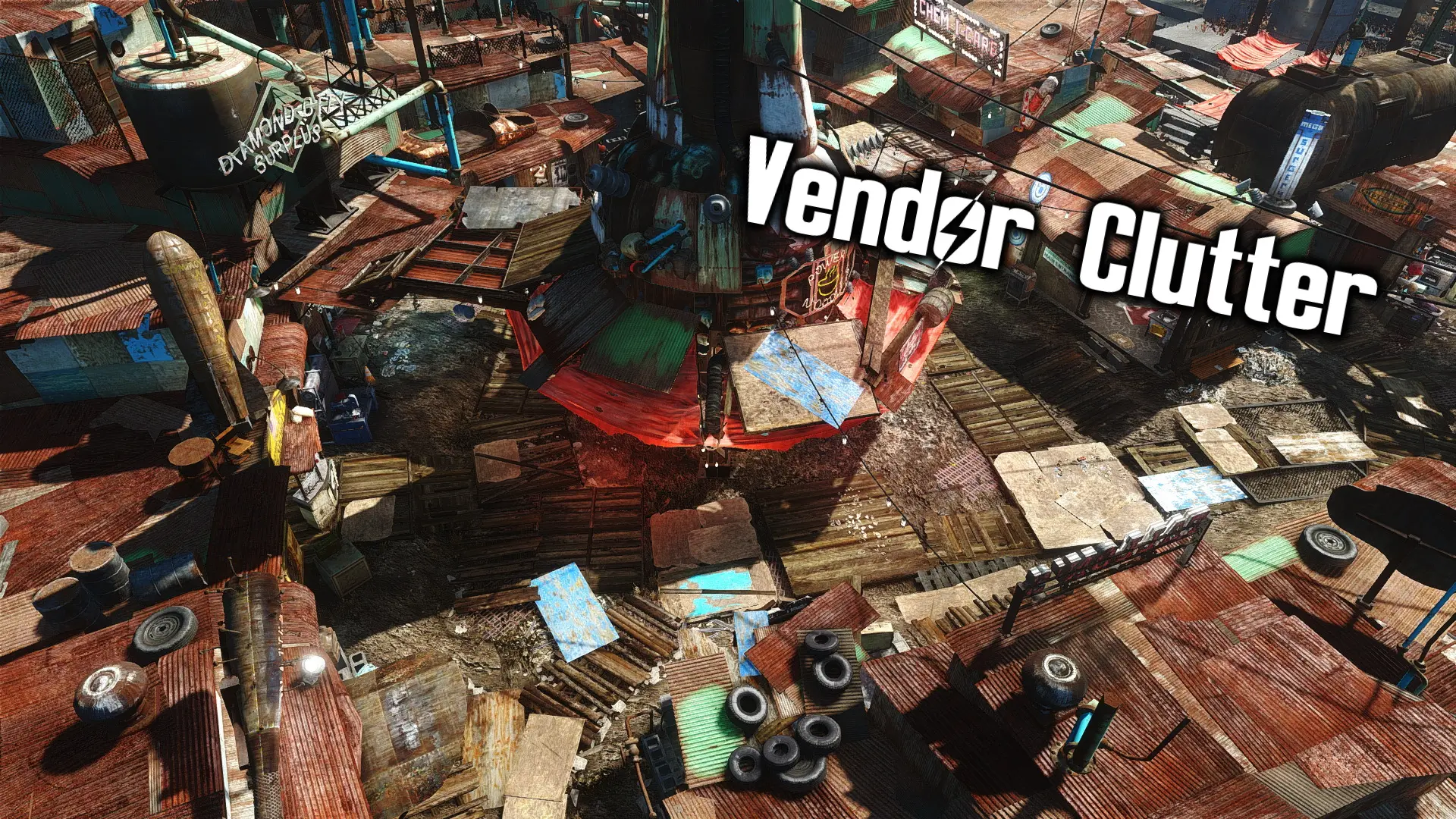 Diamond City Vendor Clutter Mod for Fallout 4