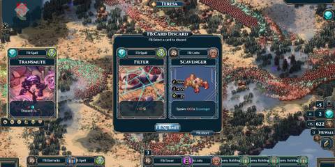 warcana card discard