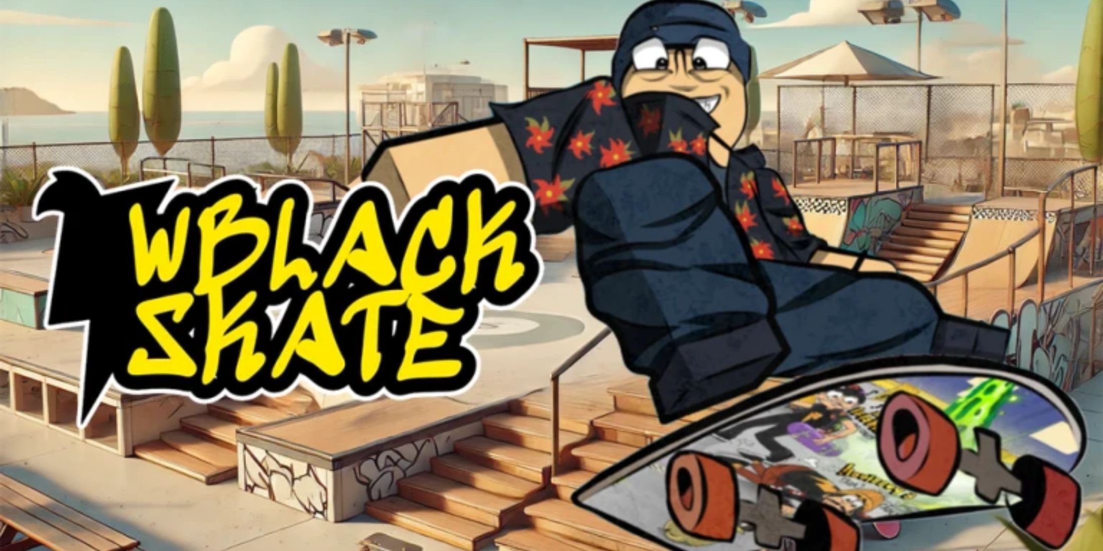 WBlack Skate Simulator character