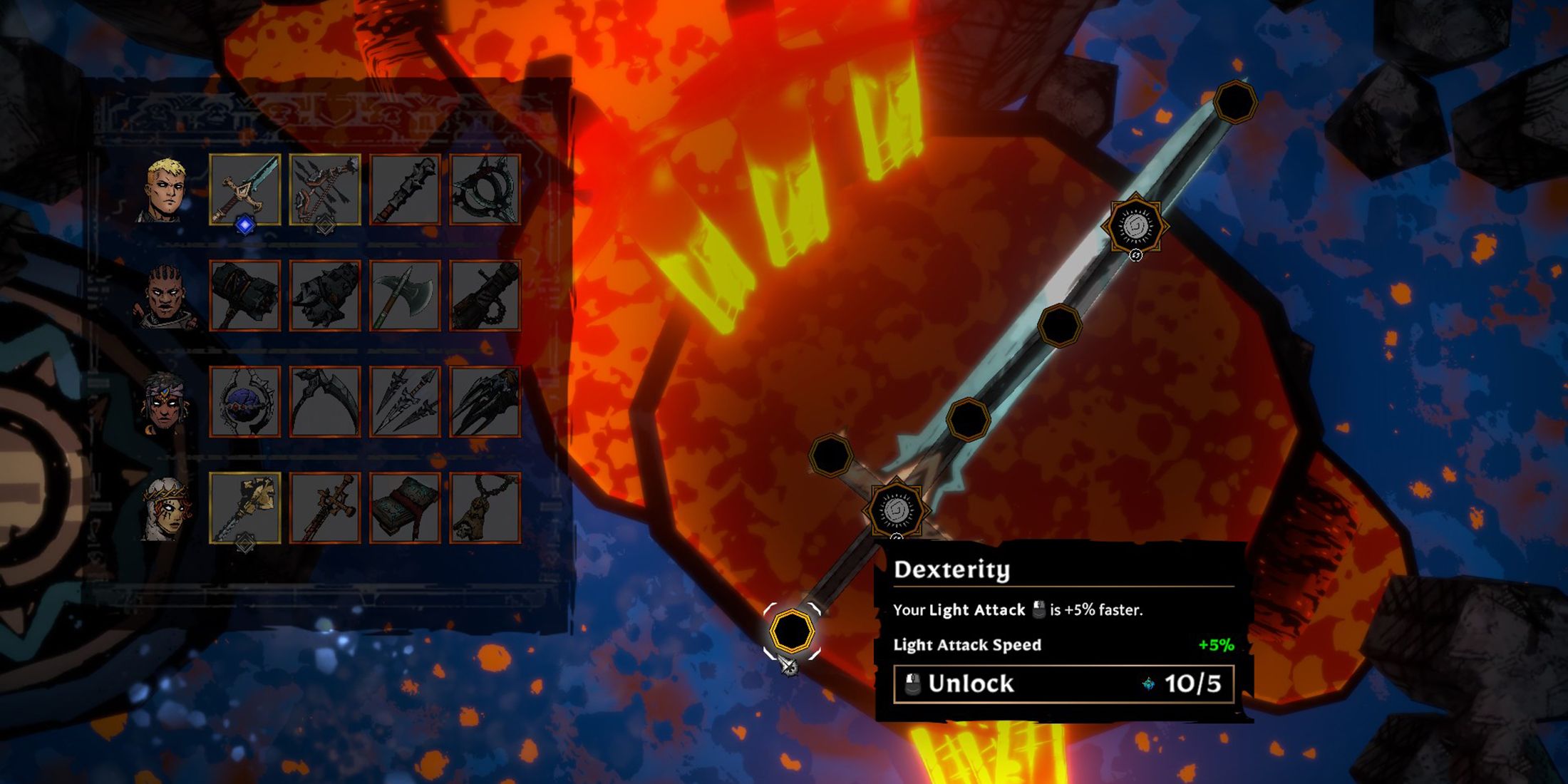 weapon upgrades in sworn