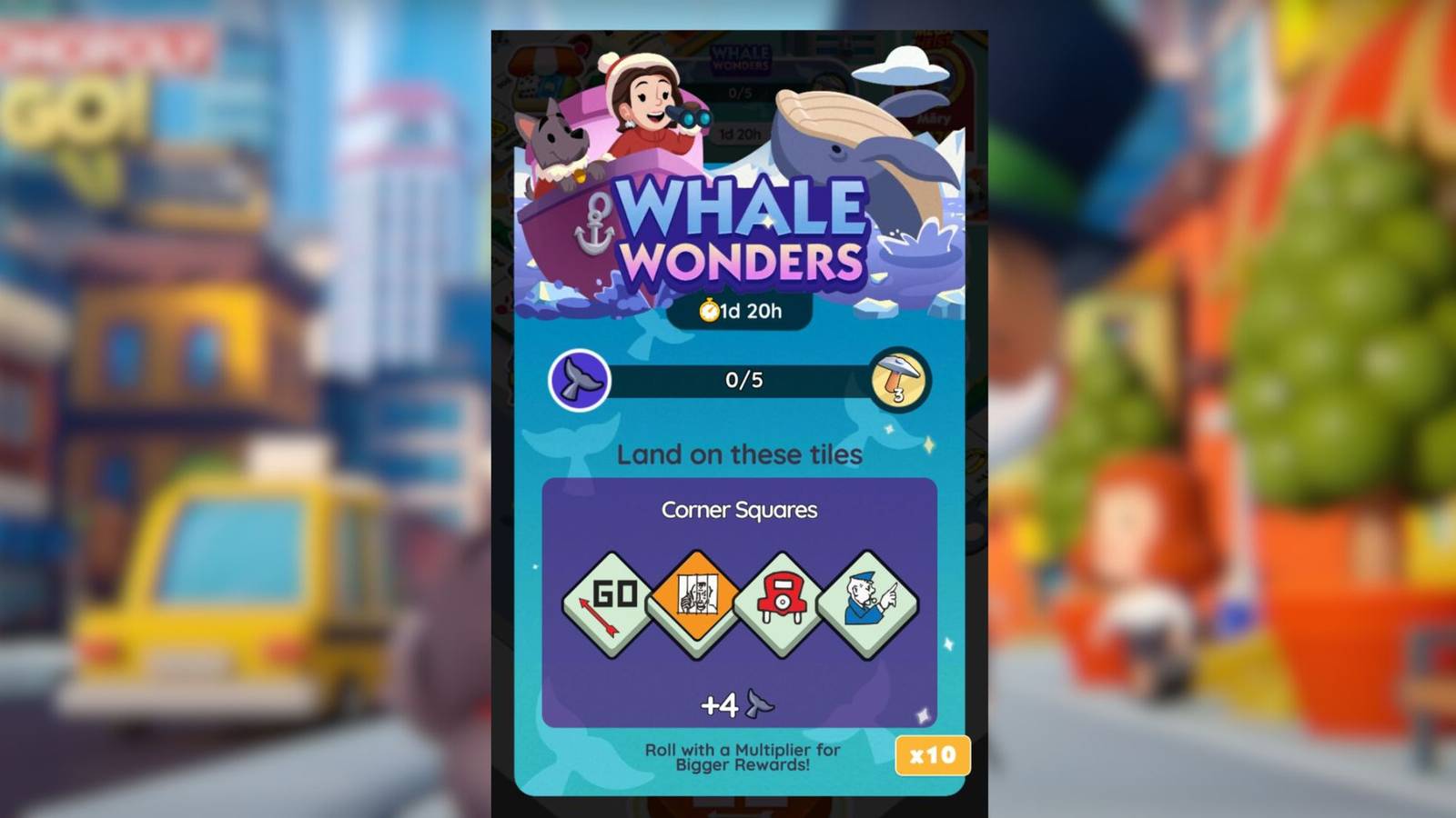 whale wonders monopoly go