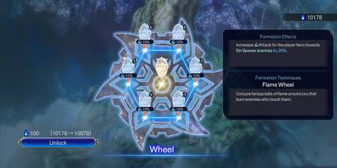 wheel formation unlock in warriors abyss