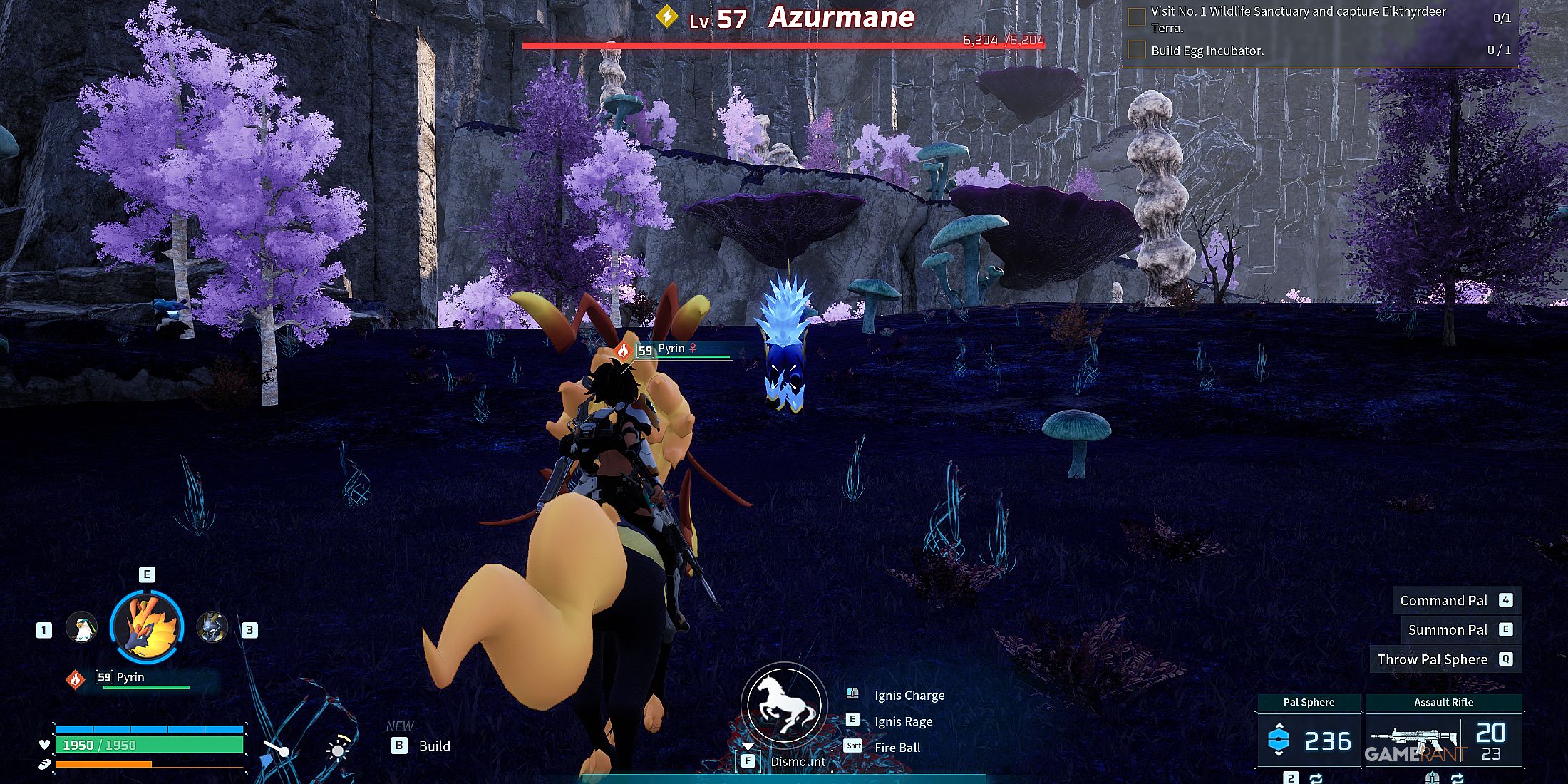 where to find Alpha Azurmane in Palworld 