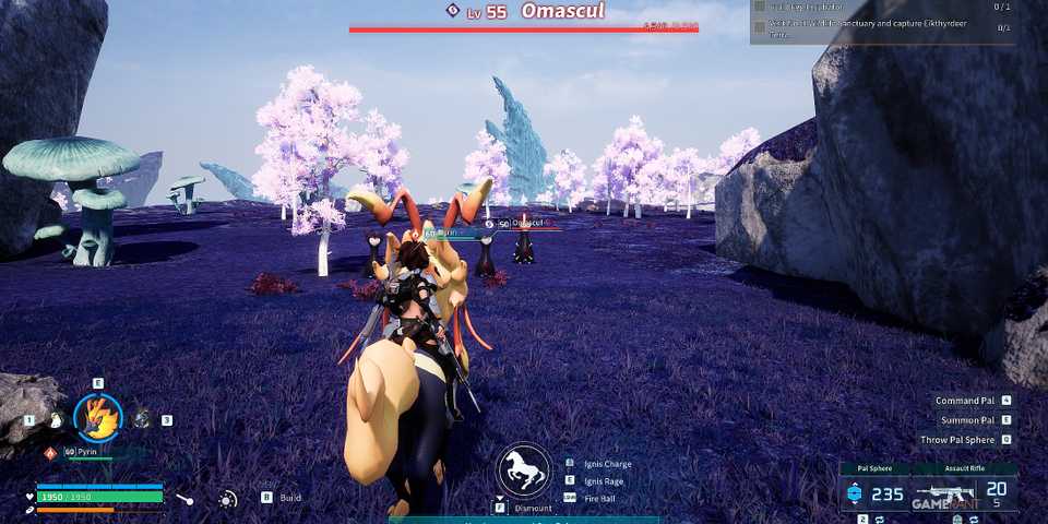 where to find Alpha Omascul in Palworld