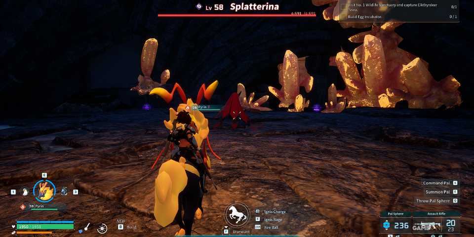 where to find Alpha Splatterina in Palworld