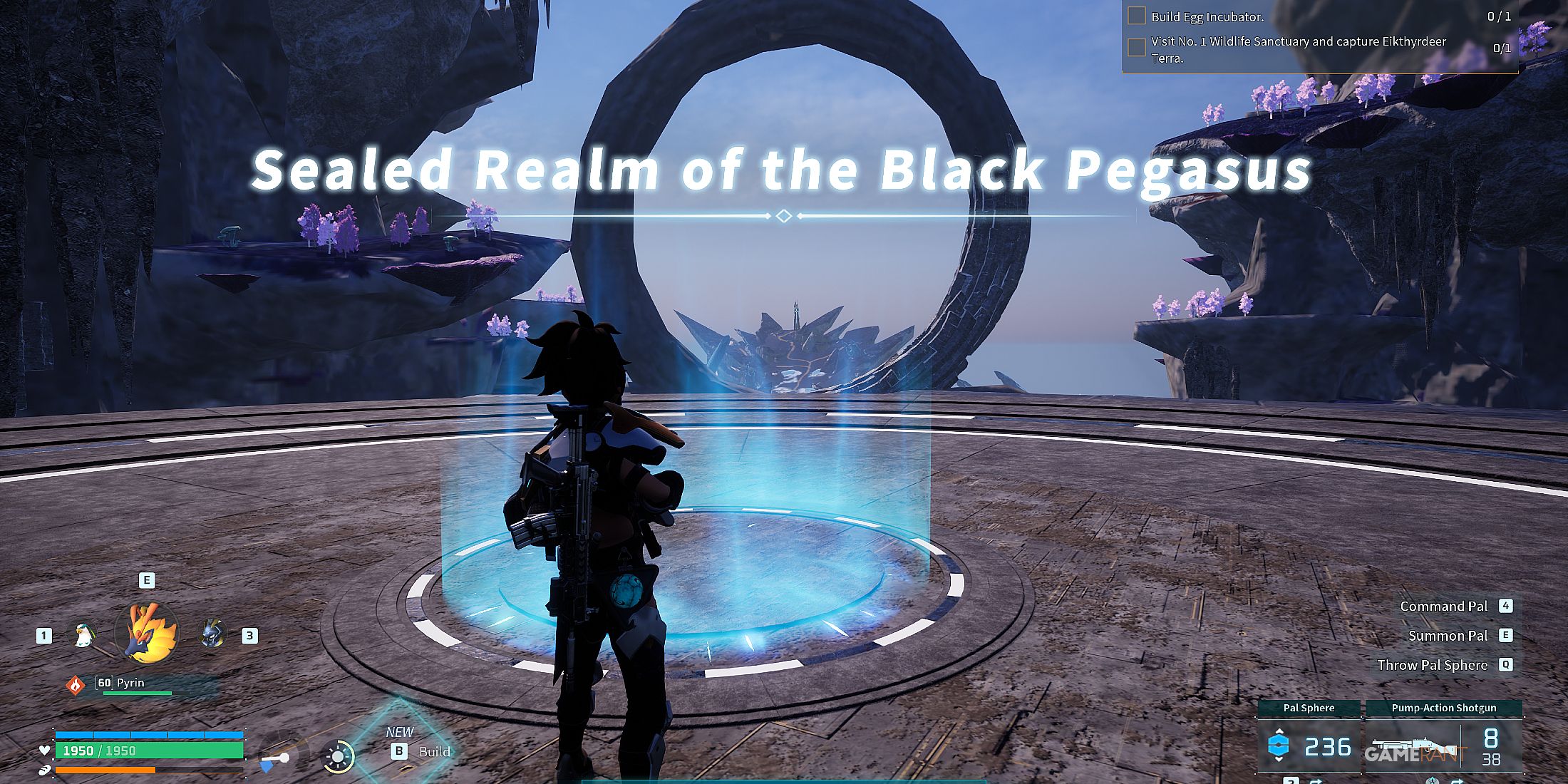 where to find the Sealed Realm of the Black Pegasus in Palworld 