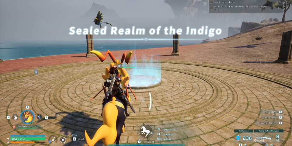 where to find the Sealed Realm of the Indigo in Palworld