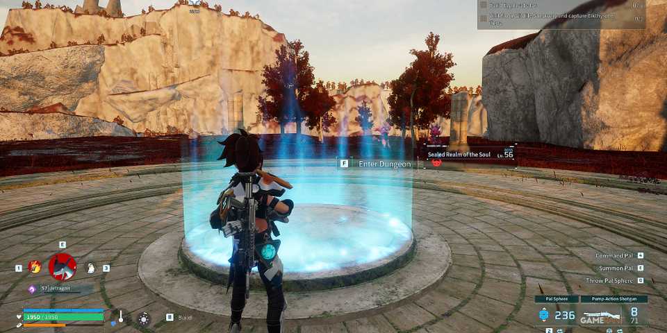 where to find the Sealed Realm of the Soul in Palworld