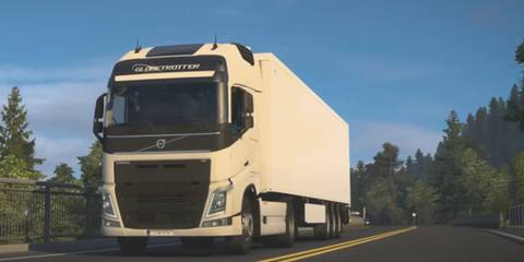 White Globetrotter Articulated Truck in Euro Truck Simulator 2