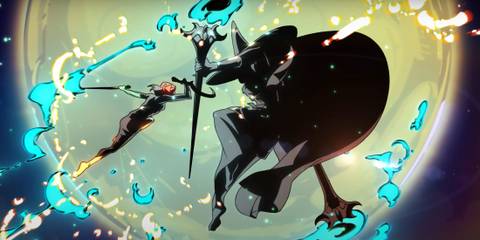 hades 2 melinoe fighting hecate with the moon in the background