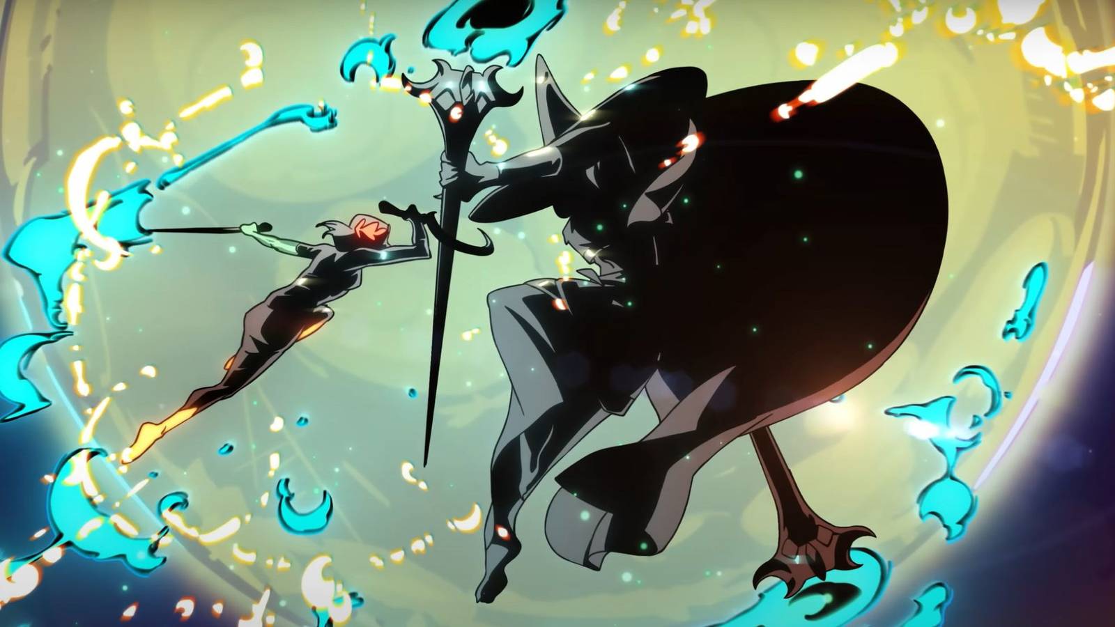 hades 2 melinoe fighting hecate with the moon in the background