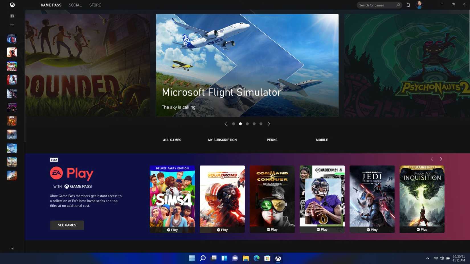 windows-11-xbox-app-menu