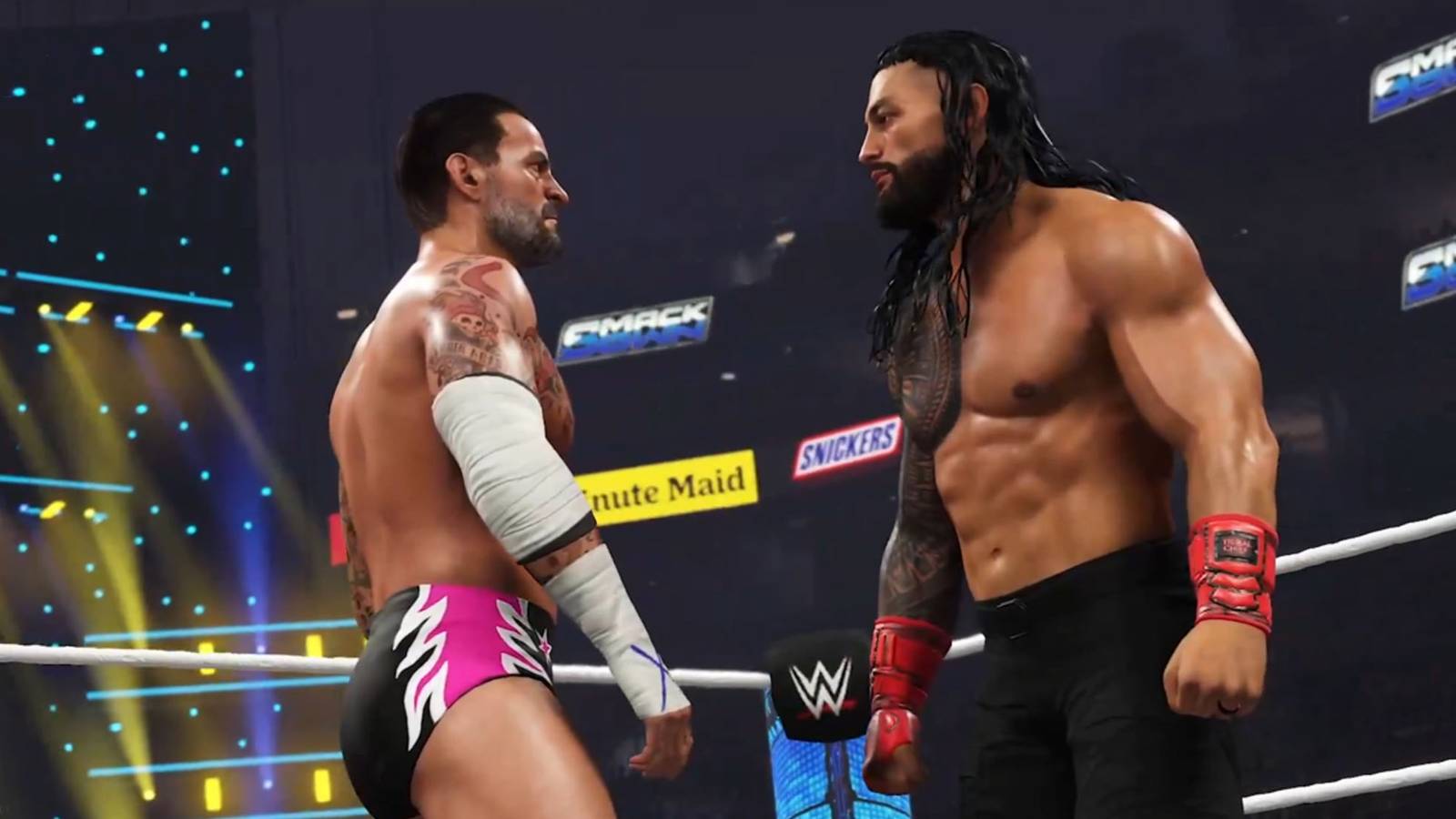 WWE 2K25 Punk Vs Roman