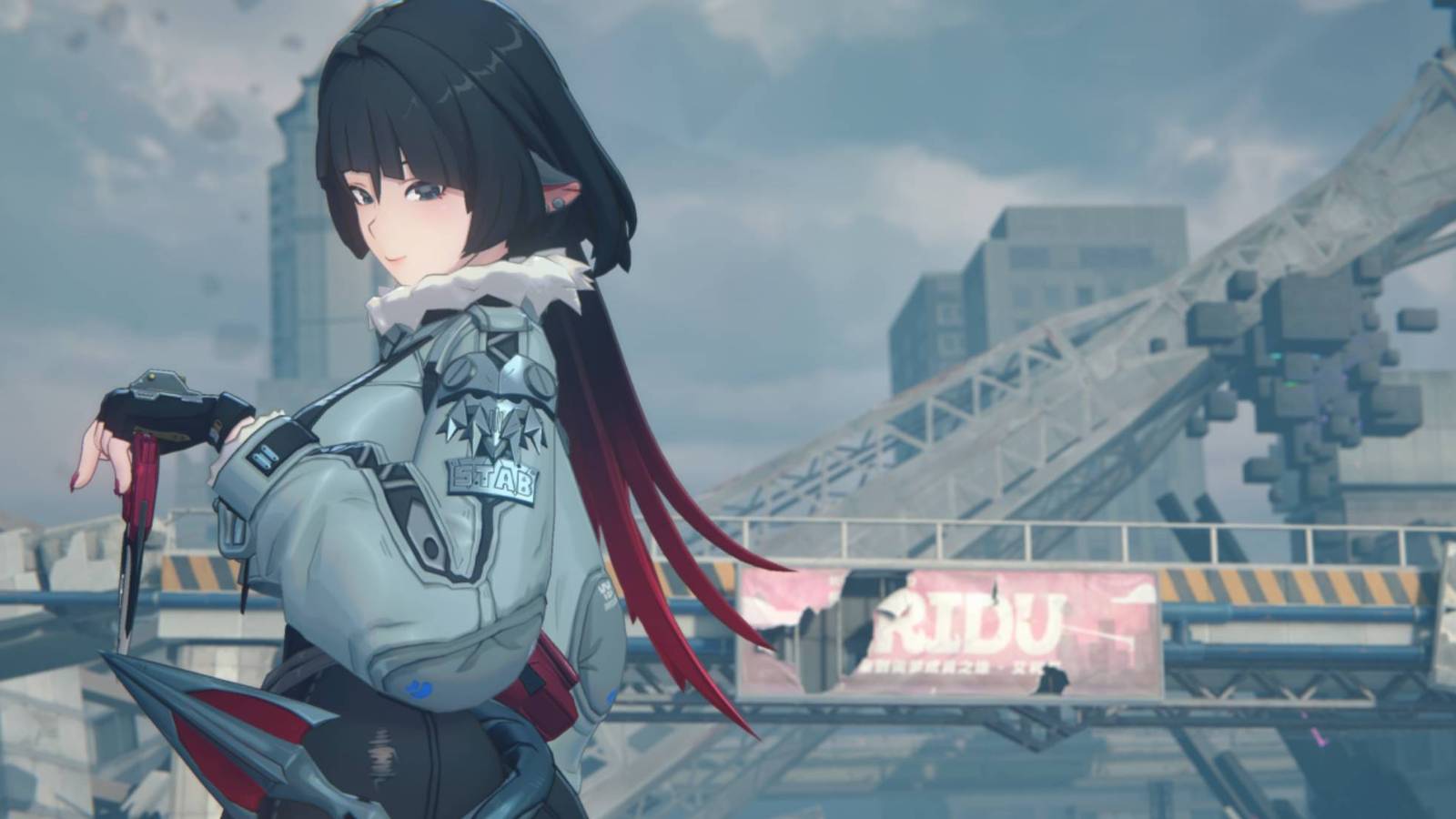 An image from Zenless Zone Zero showing Jane Doe