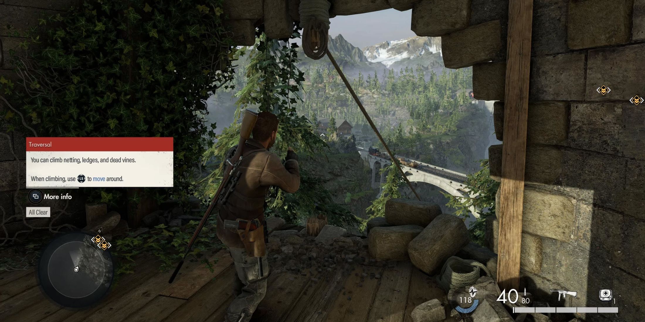 Zipline to Dam Controls Mission 1 Sniper Elite Resistance-1