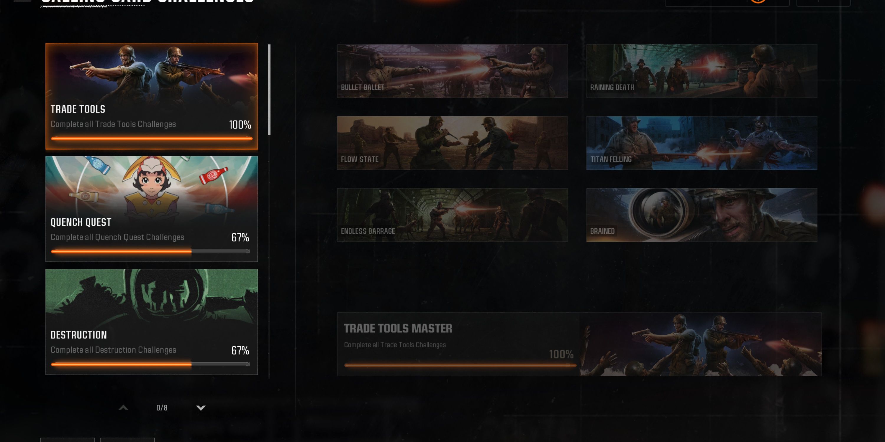 zombies prestige calling cards